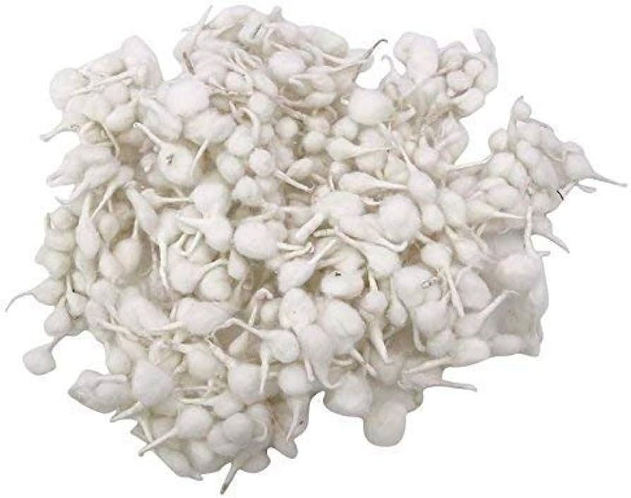 Round Cotton Wicks for Diya 250 Pieces (Pack of 2)