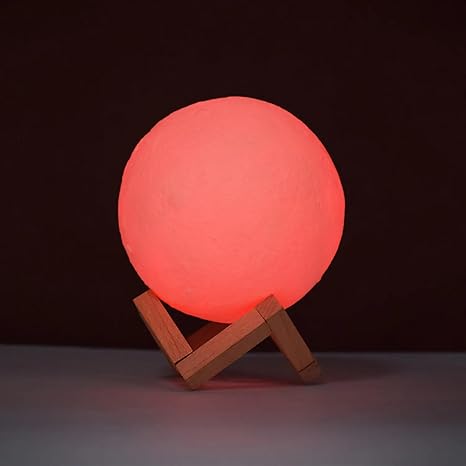 Night Light lamp 3D Print Moon Lamp Rechargeable LED