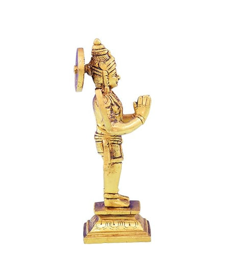 Brass Garuda in Standing Namaskara Mudra
