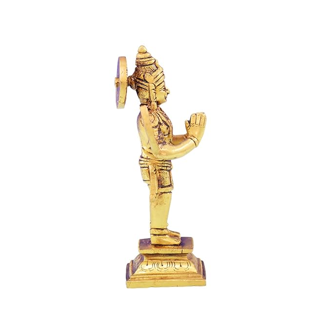Brass Garuda in Standing Namaskara Mudra