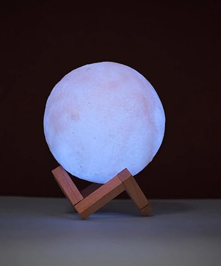 Night Light lamp 3D Print Moon Lamp Rechargeable LED