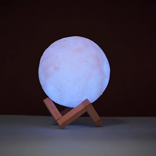 Night Light lamp 3D Print Moon Lamp Rechargeable LED