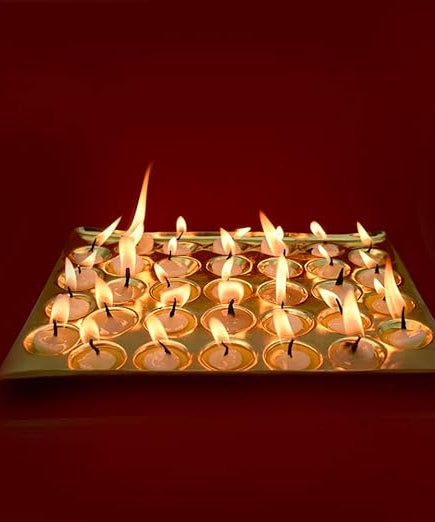 Design Brass Ghee Diya Holder-325gm