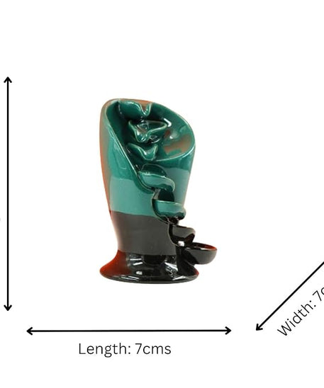 Ceramic Waterfall Smoke Backflow Incense Burner