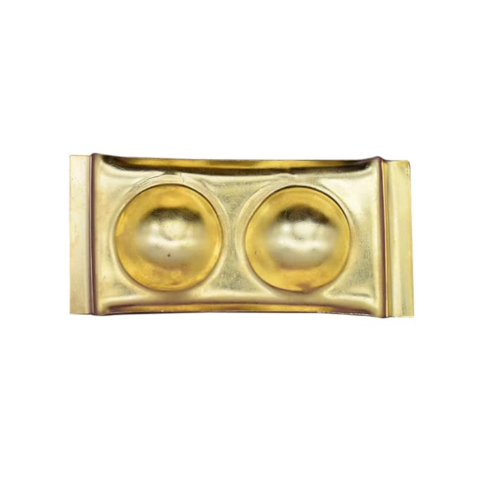 Brass Rectangular Ghee Diya Holder- Small