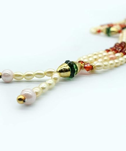 Artificial Pearl Beads Garland Moti Mala for God
