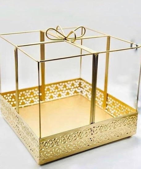 Gifting best wishes Metal Basket with Handle for Wedding