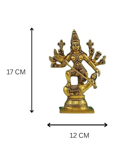 Brass mahisura mardini puja and home decor