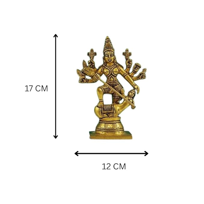 Brass mahisura mardini puja and home decor