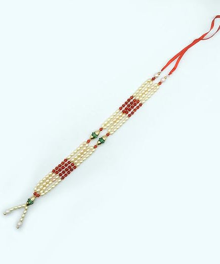 Artificial Pearl Beads Garland Moti Mala for God