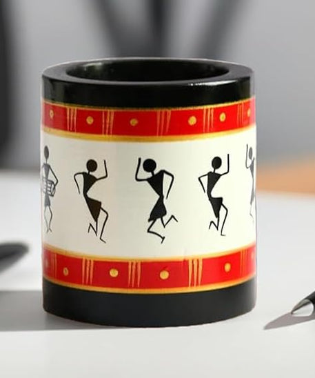 Channapatna pen stand on table office,gifting.