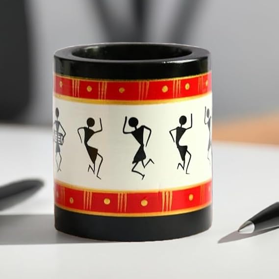 Channapatna pen stand on table office,gifting.