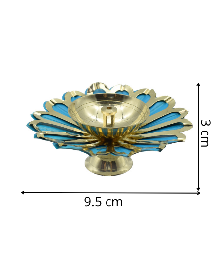 Lotus Brass Diya for Diwali Decoration