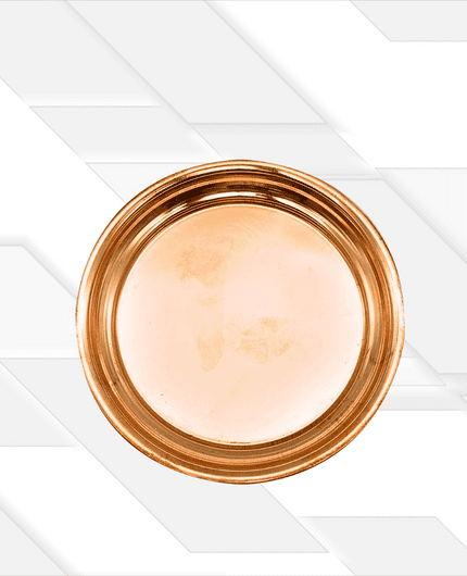 Copper Plate with gold colour For Home Decor, Temple Puja &amp; Office, Wedding, Gifts
