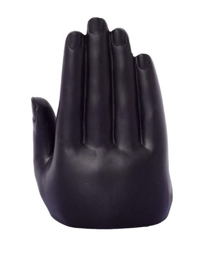 Golden Handcrafted Palm Buddha Polyresin