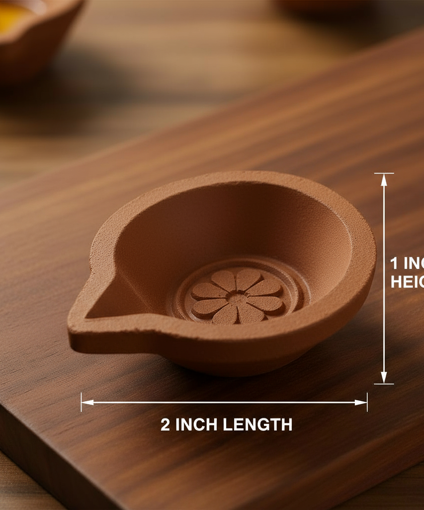 Clay Diya Diwali Decoration Items for Home Decor(2 Inch,100 Pcs)