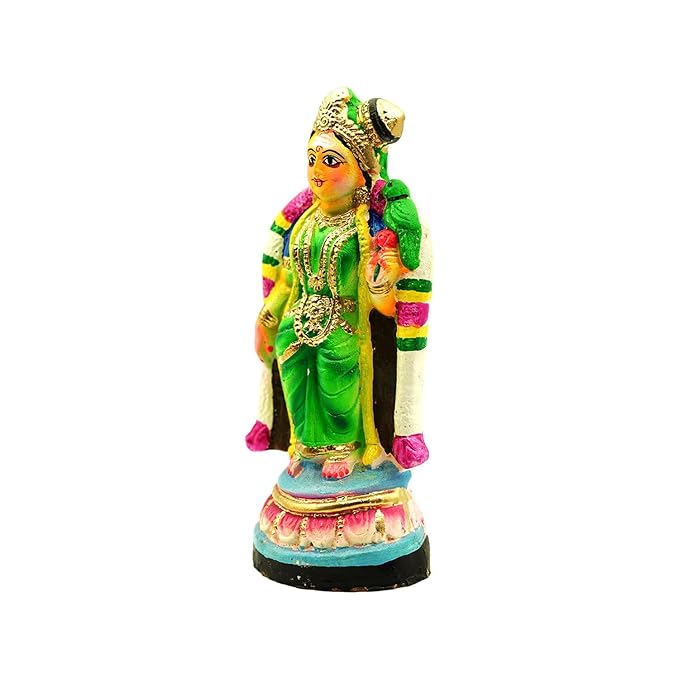 Andal Amman Navarathri Golu Dolls for Durga Pooja, Kolu Bommai/Bommalu for Navaratri/Dussera.(Heaight-9 Inch).