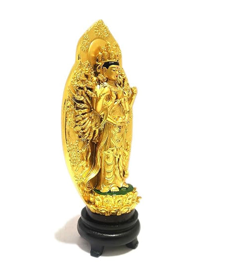 Tibetan Buddhist Green Tara Resin Statue for Vastu