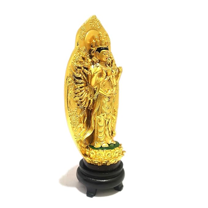 Tibetan Buddhist Green Tara Resin Statue for Vastu