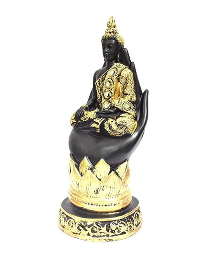 Palm Hand Meditating Buddha