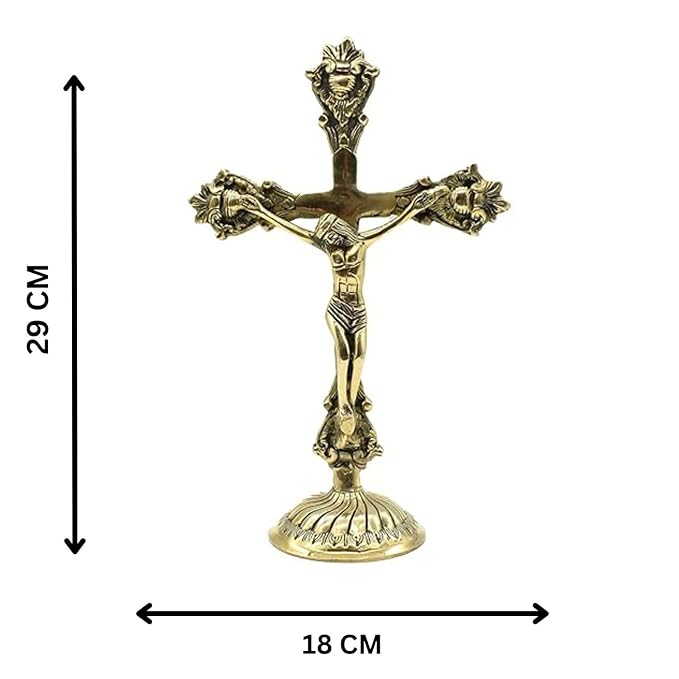 Jesus Christ Cross Statue for Home Decor and Car Dashboard