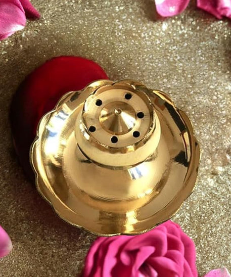 Agarabatti Stand for Pooja Room - Incense Sticks Stand with Ash Catcher