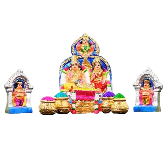Kubera with Navanidhi Golu Dolls Set