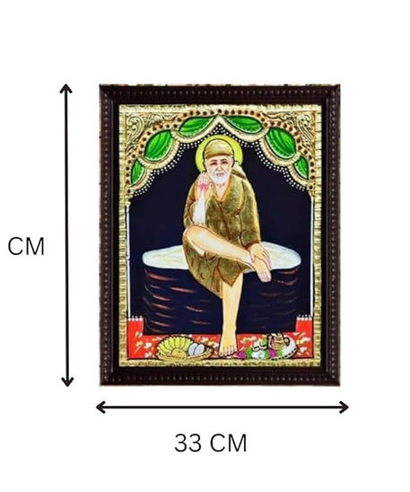 Sai Baba Tanjore Painting with Frame