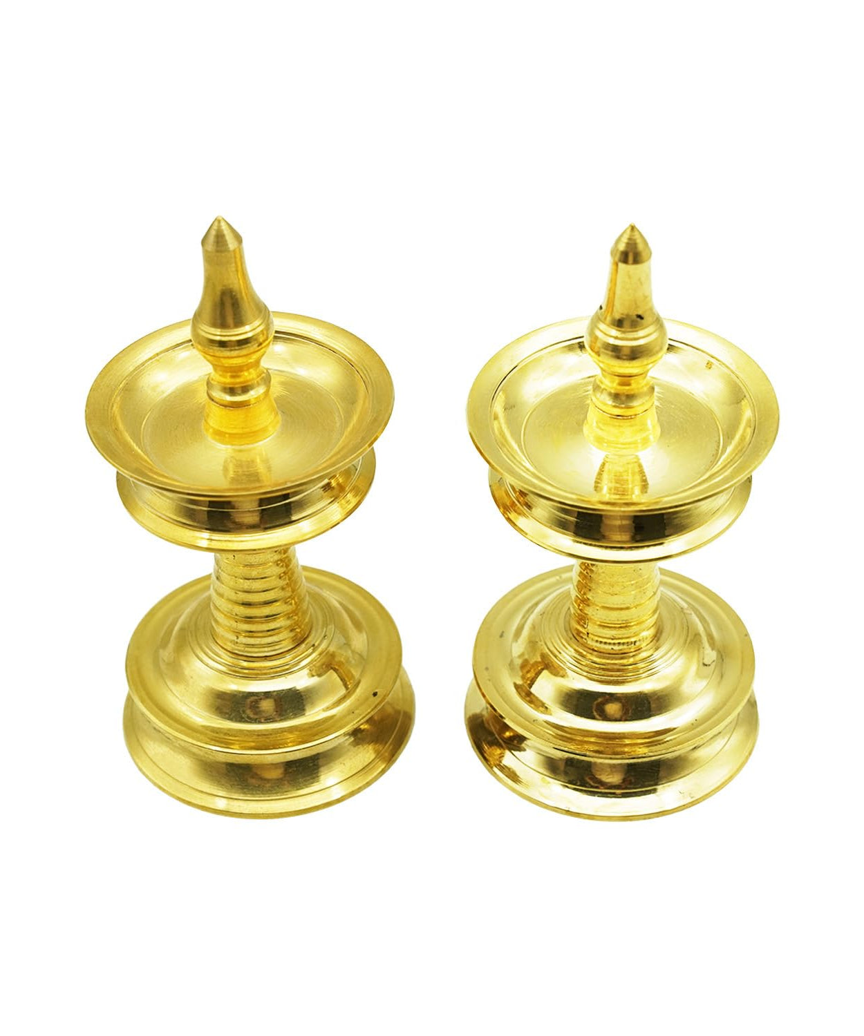 Puja N Pujari Nilavilakku Diya Kerala Brass Oil Lamp 8 Inch for Pooja Room