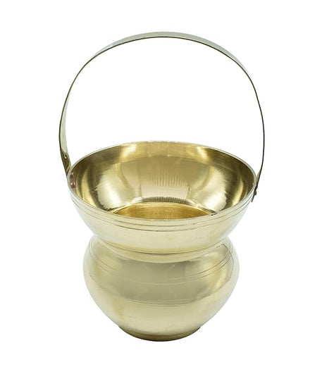 Pure Brass Kamandal Holy Water Pot with Handle