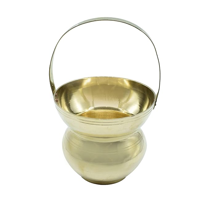 Pure Brass Kamandal Holy Water Pot with Handle