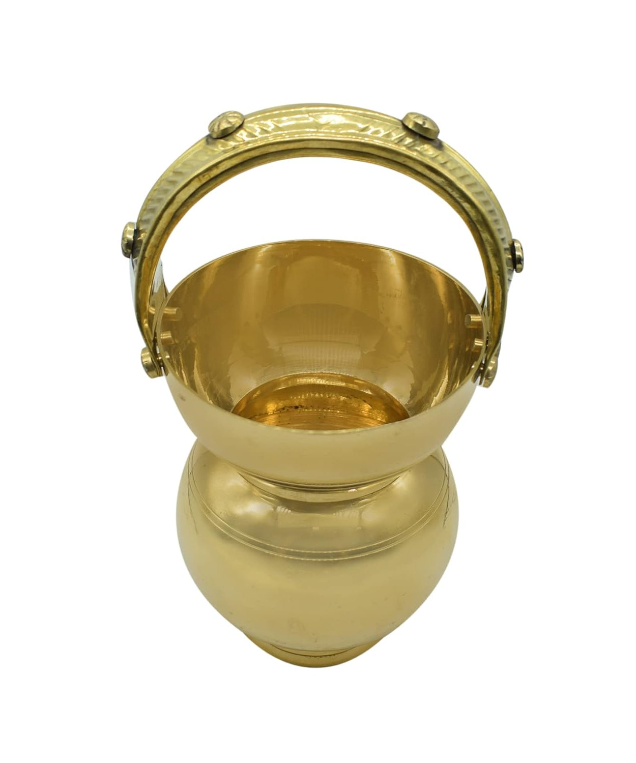 Brass Kamandalam/Kamandalu, Golden