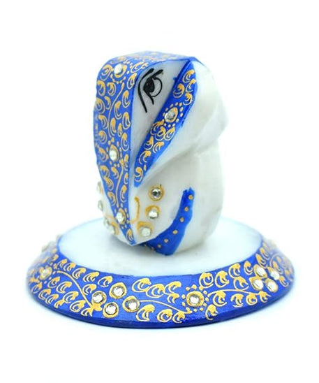 Blue Color Ganesh Pooja Chowki