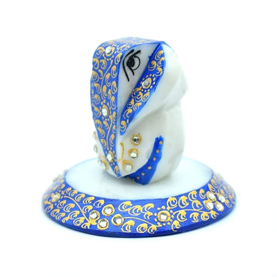 Blue Color Ganesh Pooja Chowki