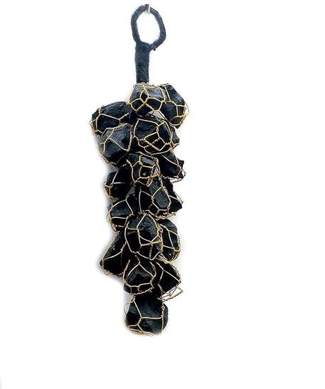 Black Tourmaline Rough Chunks for Wall Hangings for Protection from Negative Energy and Evil Eyes, Stone.