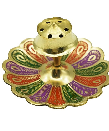 Brass Agarbatti Stand Incense,Agarbatti Holder for Pooja at Home, Office, Mandir, and Many More Spiritual Events