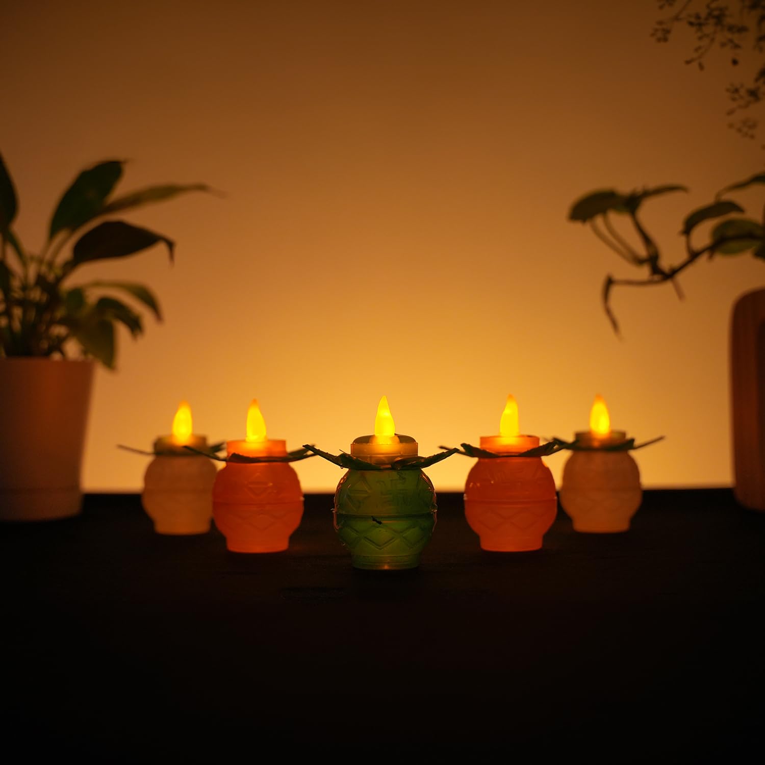 Water Sensor Led Kalash - Pack of 6