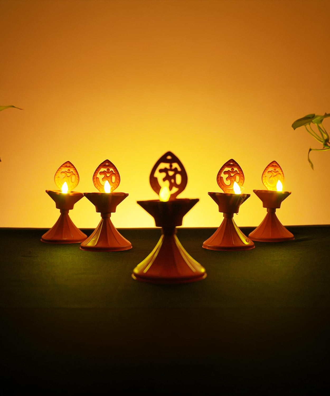 Water Sensor LED Diya (Pack of 6) | 8x8x14 cm