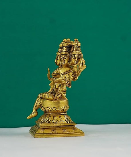 Brass Gayathri Statue Showpiece for Pooja Room &amp; Home Decoration