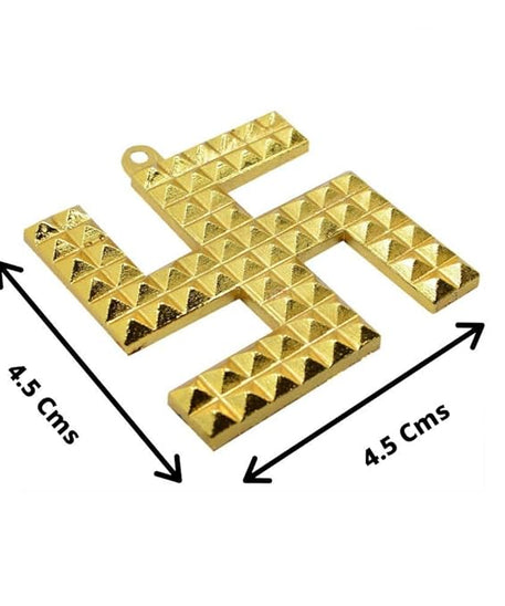 Brass Swastik Pyramid Wall Hanging