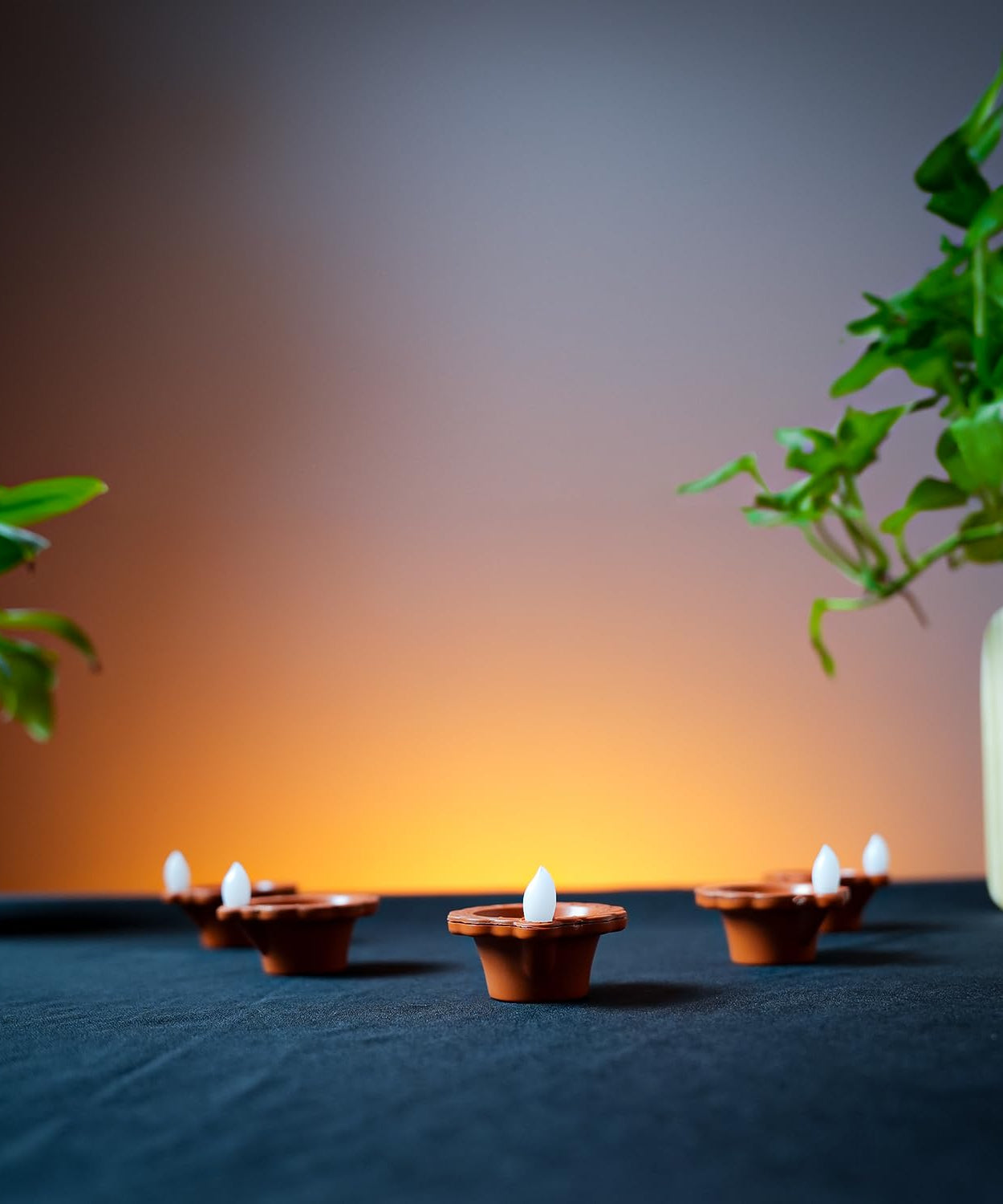 Water Sensor Led Diya- Pack of 12