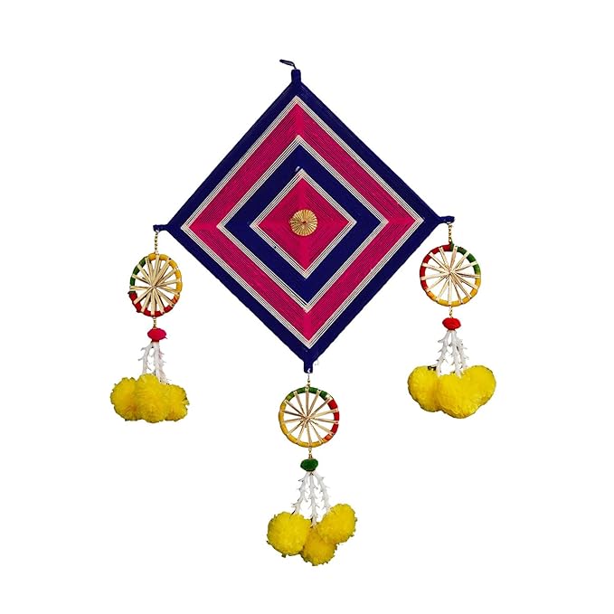 Woolen Wall Hangings Pom Pom Bright- Beautiful Home Decor