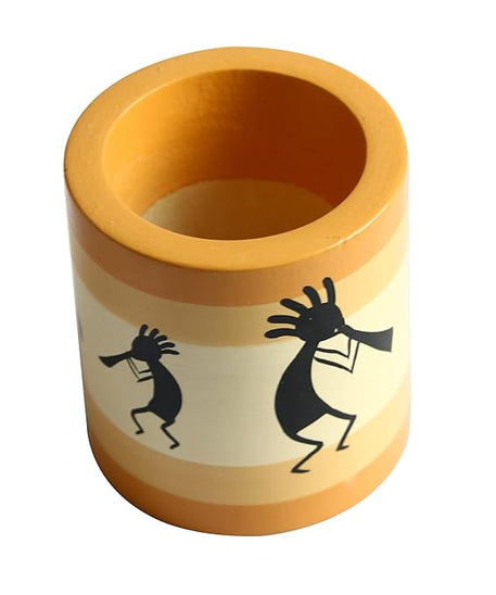 Channapatna pen stand at office 9 cm height.