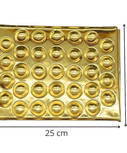 Design Brass Ghee Diya Holder-325gm