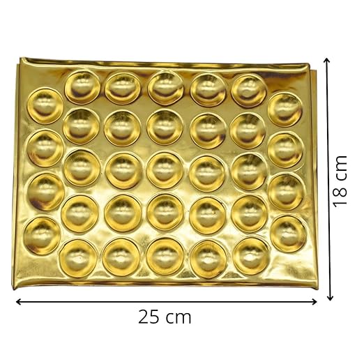 Design Brass Ghee Diya Holder-325gm