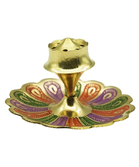 Brass Agarbatti Stand Incense,Agarbatti Holder for Pooja at Home, Office, Mandir, and Many More Spiritual Events