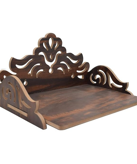 Wooden Puja Mandir for Home - Home Temple Pooja Mandir Small Size for Puja Room and Office