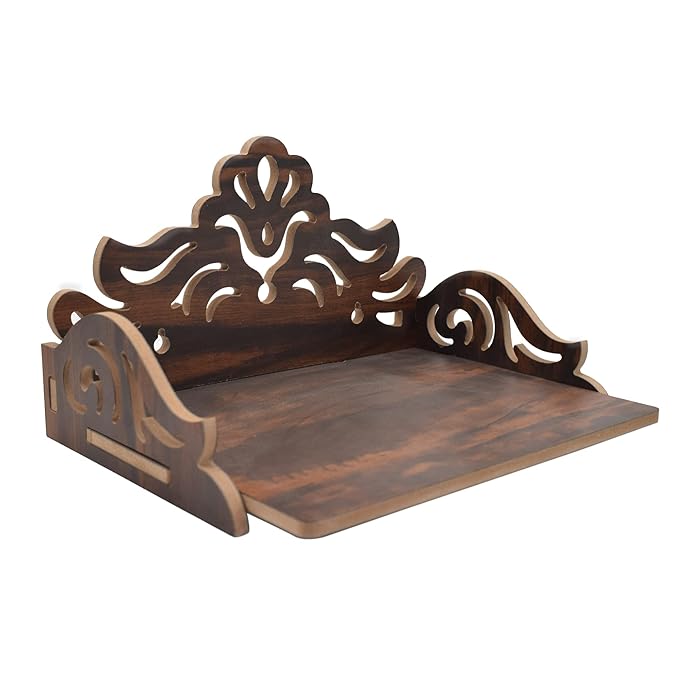 Wooden Puja Mandir for Home - Home Temple Pooja Mandir Small Size for Puja Room and Office