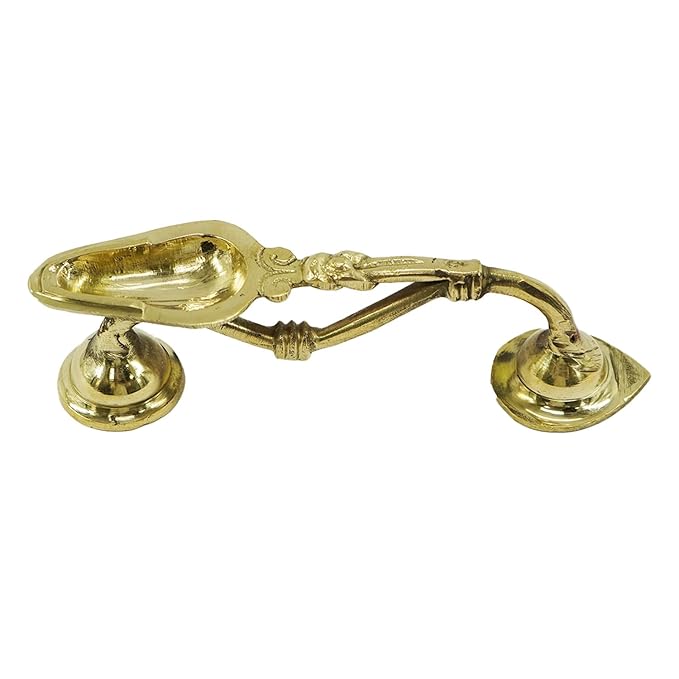 Brass Kodi Vilakku Aarati Stand/Karpoora Stand