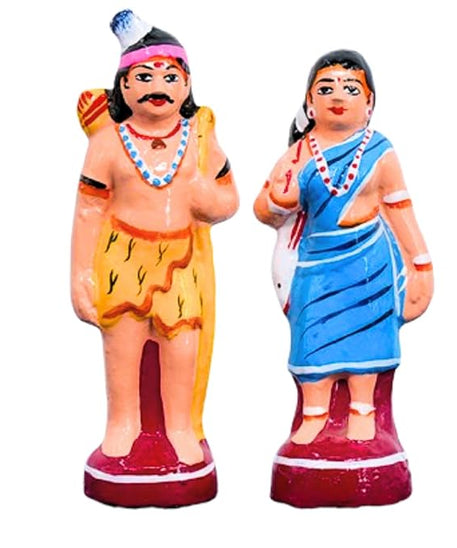 Kuravan-Kurathis Golu dolls For Navrathri Handmade Clay